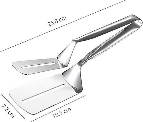 Miniatura 7 de Pinza de pala de doble cara de acero inoxidable espátula de pescado pinzas para servir carne a la parrilla herramientas de clip de agarre de cocina