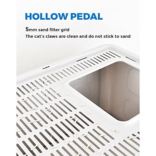 image for Mel Pet Foldable Cat Litter Box with Lid Cat Potty Toilet with Free Pl