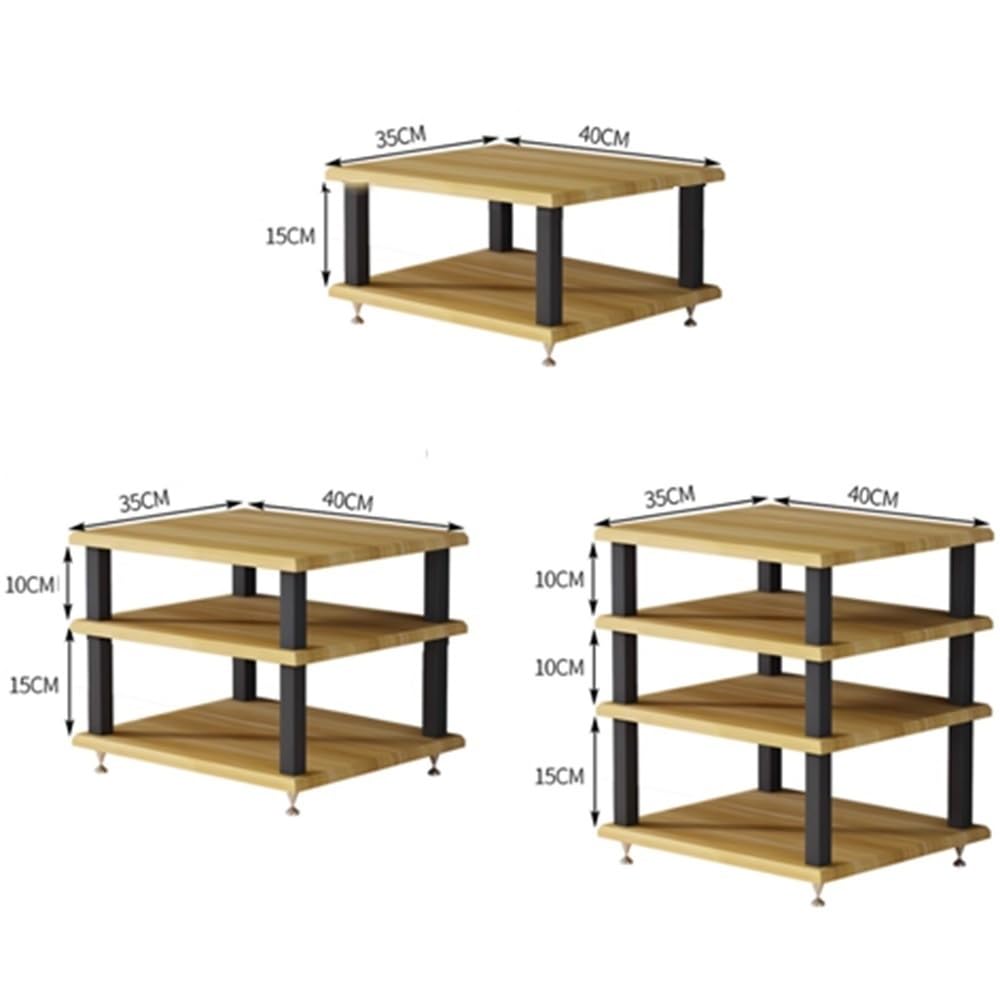 Scaffale multimediale a 2 livelli per console di gioco e lettori DVD - Supporto per Xbox, PS5, Blu-ray e altro ancora - Elegante centro di intrattenimento