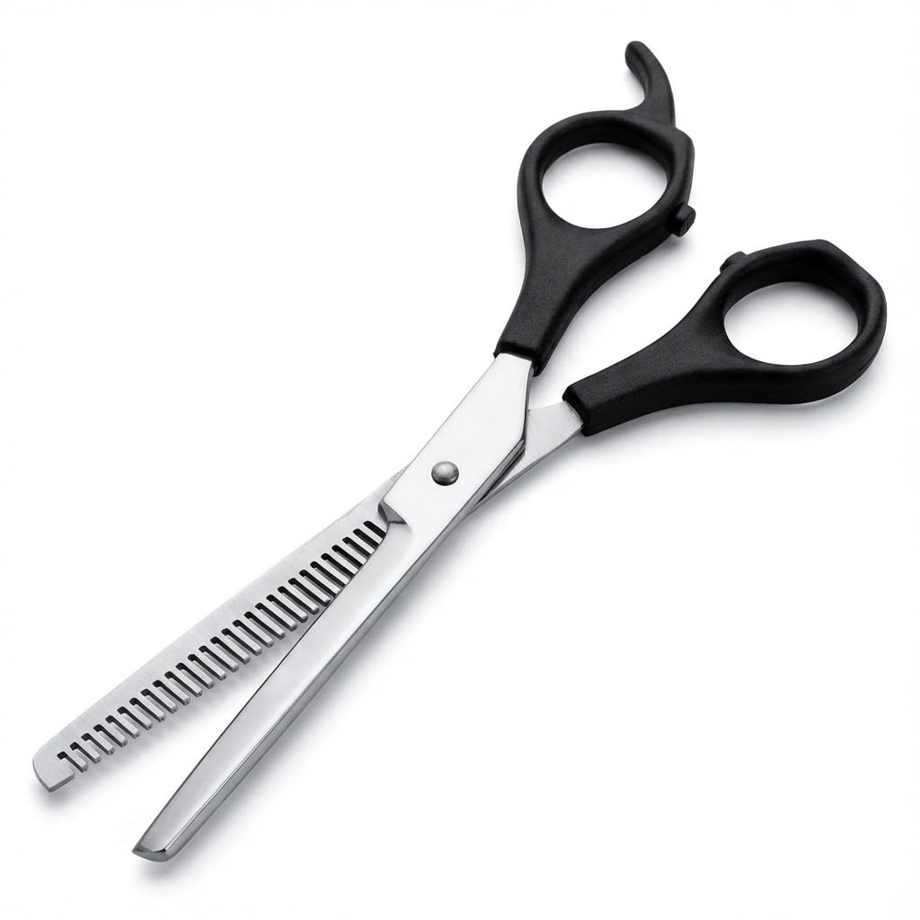 Sandbros Sandbors Dog And Cat Single Thinning Grooming Scissors, Pet Shears With Toothed Blade For Thick Coats, Stainless Steel, 16Cm (Tbs)