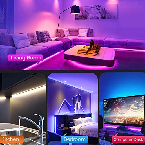 Enzz Led Lights, Home Decoration, Energy Saving Rgb Light Strips, Festival Bedroom Button Control. 3Meter/9.8Ft #TOP2