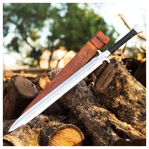 Custom Handmade Steel Full Tang Sword with Sheath- Best Birthday Gift for him