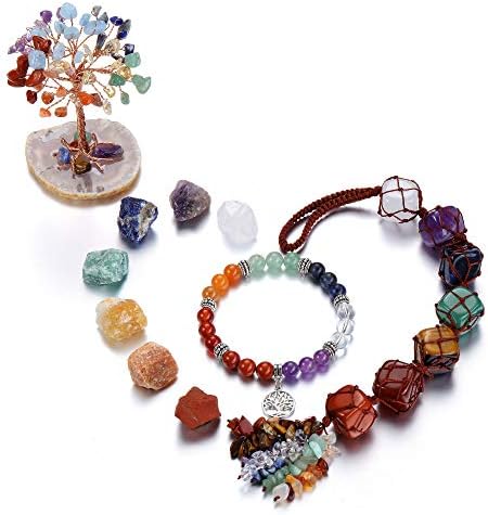 CrystalTears Healing Crystals Set, Chakra Crystal Healing Stones Kit, 7 ...