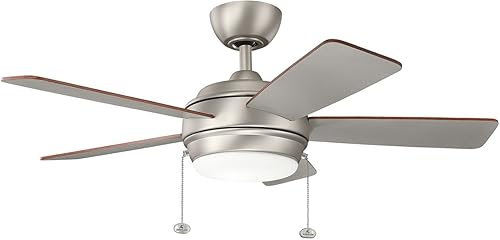 Miniatura 9 de KICHLER 330180MWH Ventilador de techo con 5 aspas blancas mate con luz de 71 vatios, blanco mate, 60 pulgadas