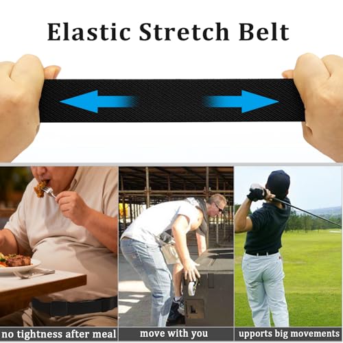 Image of WYuZe 2 Pack Nylon Belt Outdoor Military Web Belt 1.5 inch Men Tactical Webbing Work Belts for Men