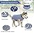oUUoNNo Recovery Suits for Dogs Cats Surgical Recovery Suit for Female Male Abdominal Wounds Spay or Skin Diseases,Cone E-Collars Alternatives, Anti-Licking Pet Vest Post Surgery (M, Stripe Blue)