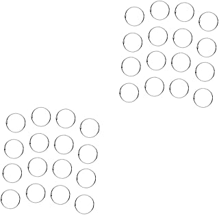 Tofficu 100 Peças Chaveiros Fichário De Caderno De Folhas Soltas Anéis Fichários Mini Fichários Mini Fichários Anéis De Álbum De Fotos Anéis De Reunião De Livros Anéis De Círculo Dividido
