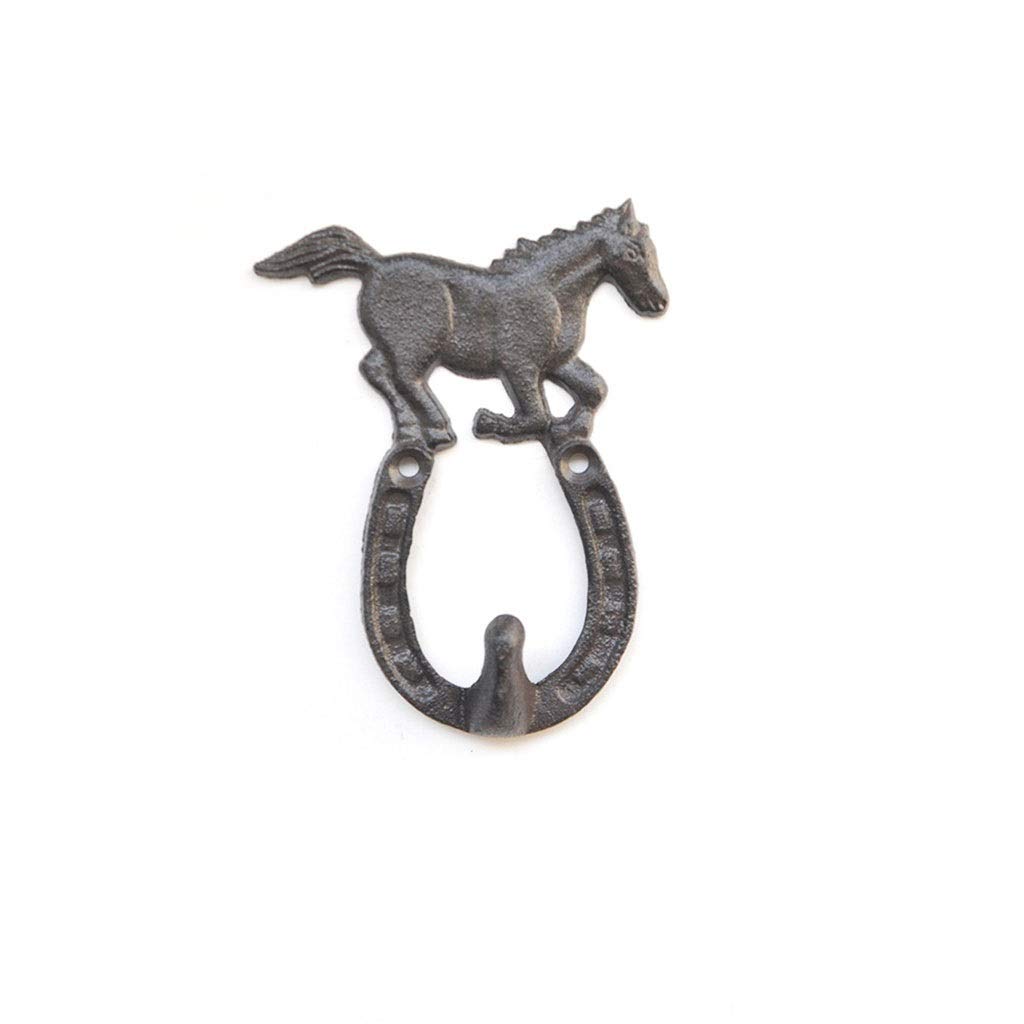 DXTFDHB 2 Pack Of Key Holder, Key Hanger For Organized Hanging Horse-shaped Design- Save Time Key Rack - Cast Iron(A)