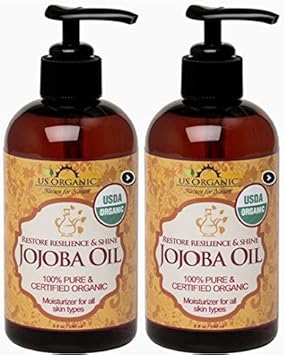 2個セット【Amazon.co.jp限定】 オーガニックホホバオイル（ゴールデン） ２４０ｍｌ USDA認定 容器はビスフェノールAフリー