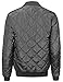 Men's Classic Long Sleeves Side Pockets Quilted Padded Bomber Jacket
