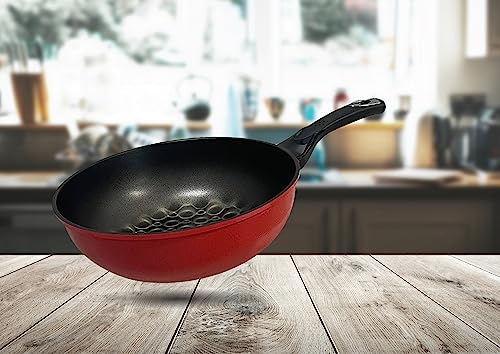 Wok con recubrimiento 3D diamante antiadherente 24 cm