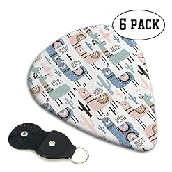 Llama Alpaca Cactus Lot de 6 médiators pour guitare acoustique, guitare électrique, basse, ukulélé – fin, moyen et épais… - Les Beatles, Paul McCartney, John Lennon, RIngo Starr, George Harrison Llama Alpaca Cactus Lot de 6 médiators pour guitare acoustique, guitare électrique, basse, ukulélé – fin, moyen et épais… – Image 2