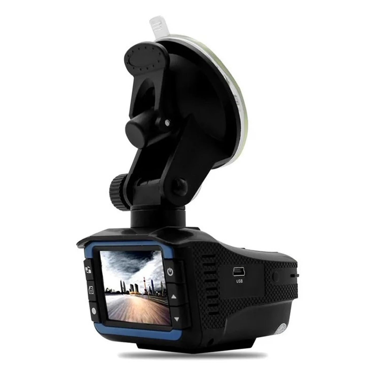 Cámara DVR For Coche, Detector De Radar 2 En 1, Versión 2,4 ", Cámara De Salpicadero, Lente De 150 Grados, Tacógrafo, Dispositivo De Advertencia De Tráfico