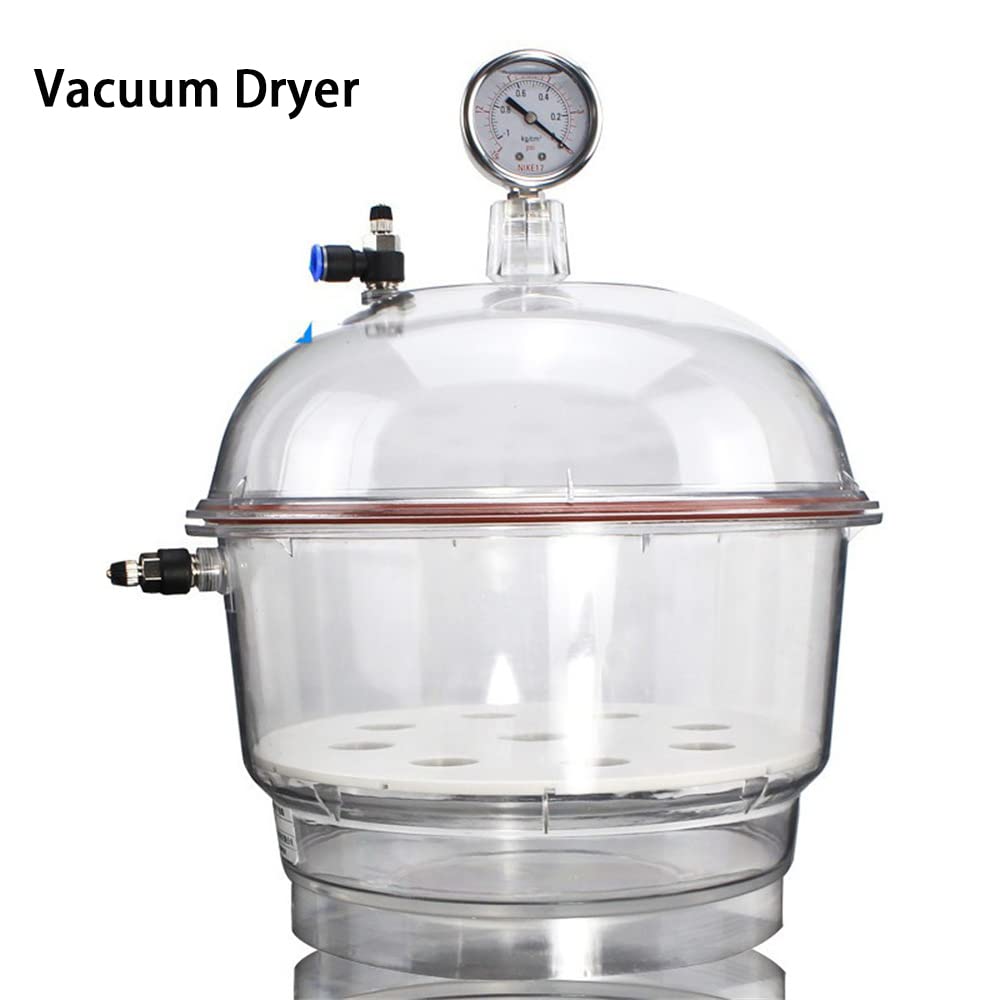 Amazon.co.jp: 真空デシケーター、圧力計付き250MMラボドライヤー
