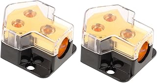ERINGOGO 2Pcs Um Ponto Dois Caixa De Junção Bloco De Distribuição Automotiva Blocos De Distribuição De Energia Bloco De Distribuição De Amplificador De Carro Bloco De Distribuição De 12V