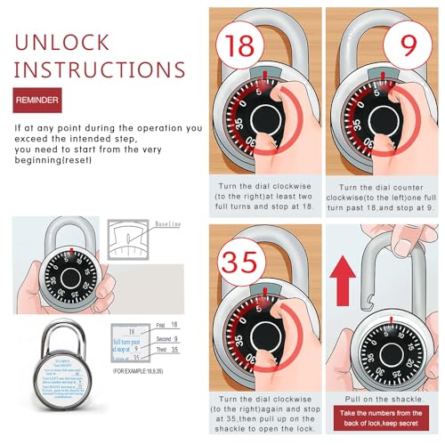 Image of Combination Padlocks with Metal Body, Indoor