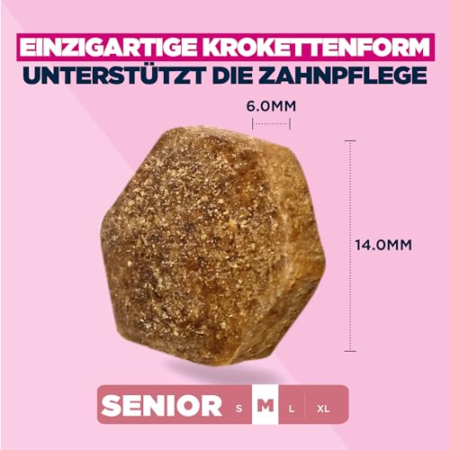 Eukanuba Senior Hundefutter mit frischem Huhn für mittelgroße Rassen, Premium Trockenfutter für ältere Hunde, 15 kg