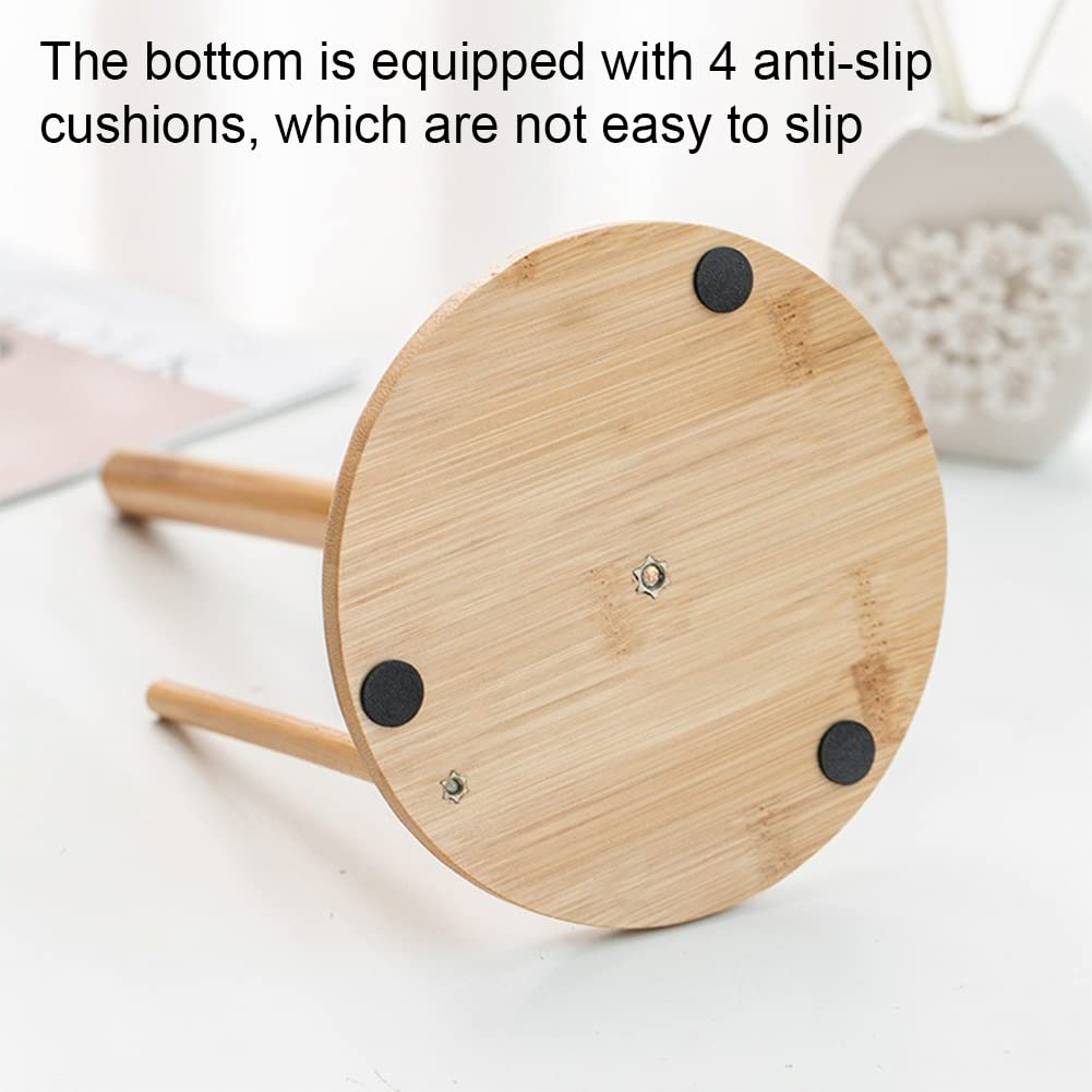 thumbnail: Houten Keukenrolhouder Staand - Voor Standaard En Grote Rollen, Met Antislip Voet, Natuurlijke Houtkleur