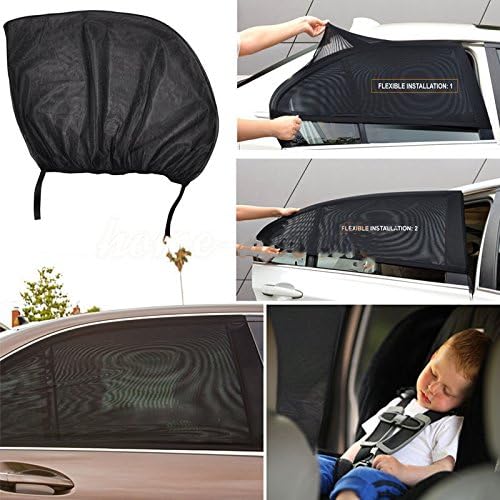 2 x Car Window Baby Sunshade Blind Viser Sun Shade Van Camper Sunshine Blocker-3 Years GUARANTEE!