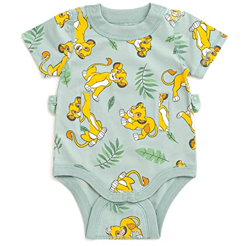 Image of Disney G-Tube Adaptive Baby Bodysuit Mickey Mouse Lion King Winnie the Pooh Newborn to Infant