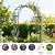 Garden Arch Trellis,4.9x8.5FT Metal Garden Arbor for Climbing Plants Outdoor,Wedding Archway for Lawn Patio Backyard Ceremony Party Decoration,Black