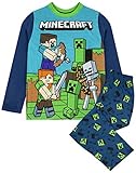 Minecraft Pajamas For Boys PJs Kids Gamer T-shirt and Bottoms Sleepwear Set 6 Years Navy
