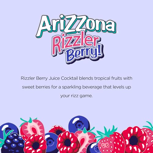 Image of AriZona Rizzler Berry Soda | Fruit Juice Drink | 22 Fl Oz (12 Pack)