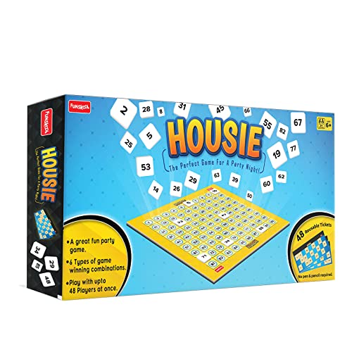 Image of Funskool India Ltd. Kid Games Housie The Perfect Game for A Party Night!,2 Players, Ages 6 Years and Above