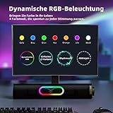 Lautsprecher, Bluetooth 5.3 , HiFi-Klang Computer Soundbar mit 12W Spitzenleistung, USB-betrieben...