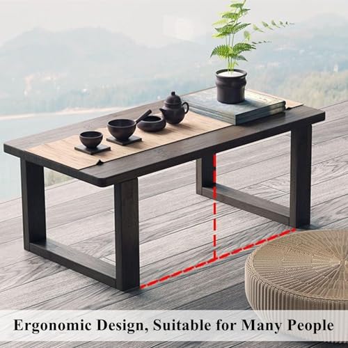 Table basse pliante japonaise pour petits espaces et assise au sol - 7