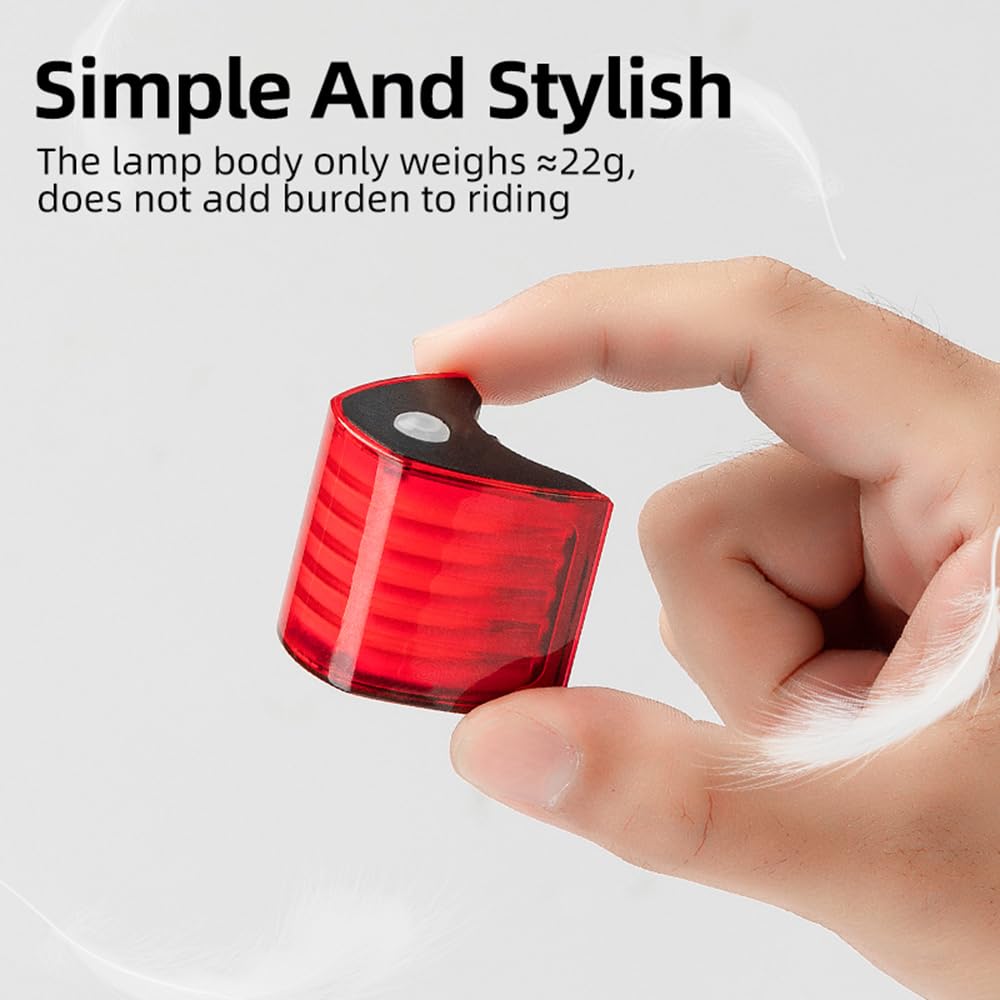 Feu arrière de vélo pour Cyclisme de Nuit, Rechargeable par USB, 5 Modes, étanche, Angle de Vision de 180°, Accessoires pour VTT et vélo de Route