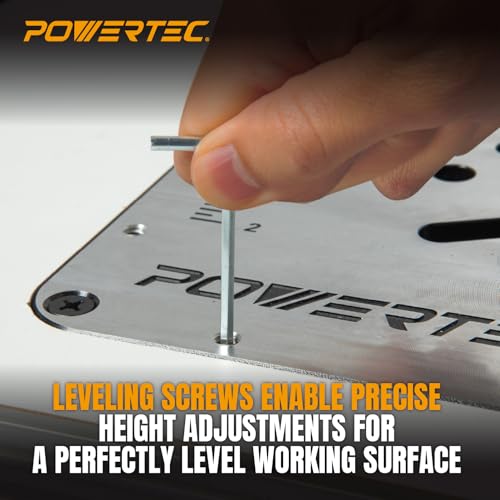 POWERTEC Router Table w/Metal Stand and Fence
