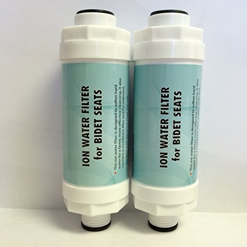 Ion Water Filter For Washlet Toilet Bidet Seats - 2 Pack