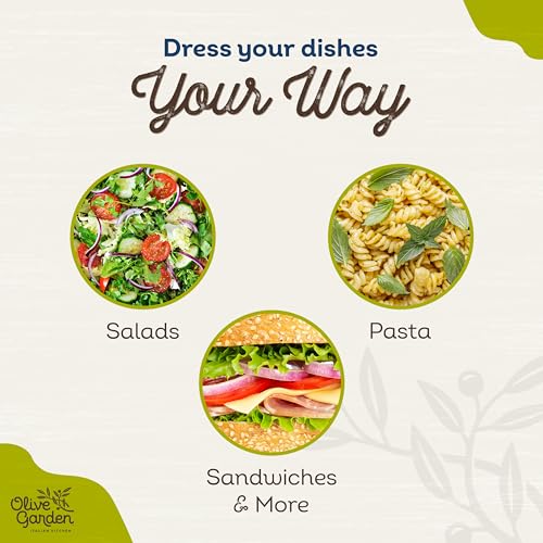 Image of Olive Garden Classic Caesar Dressing, 16 fl. oz., Made with Parmesan Cheese, Spices, Red Wine Vinegar and Lemon, Perfect Chicken Marinade, Sandwich Spread or Salad Dressing