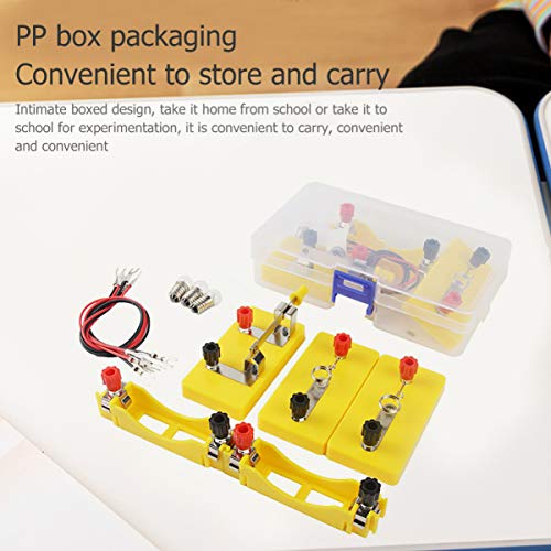 VILLCASE FÃ­sica CiÃªncia LaboratÃ³rio Circuito BÃ¡sico Aprendizagem Kit de IniciaÃ§Ã£o CientÃ­fica