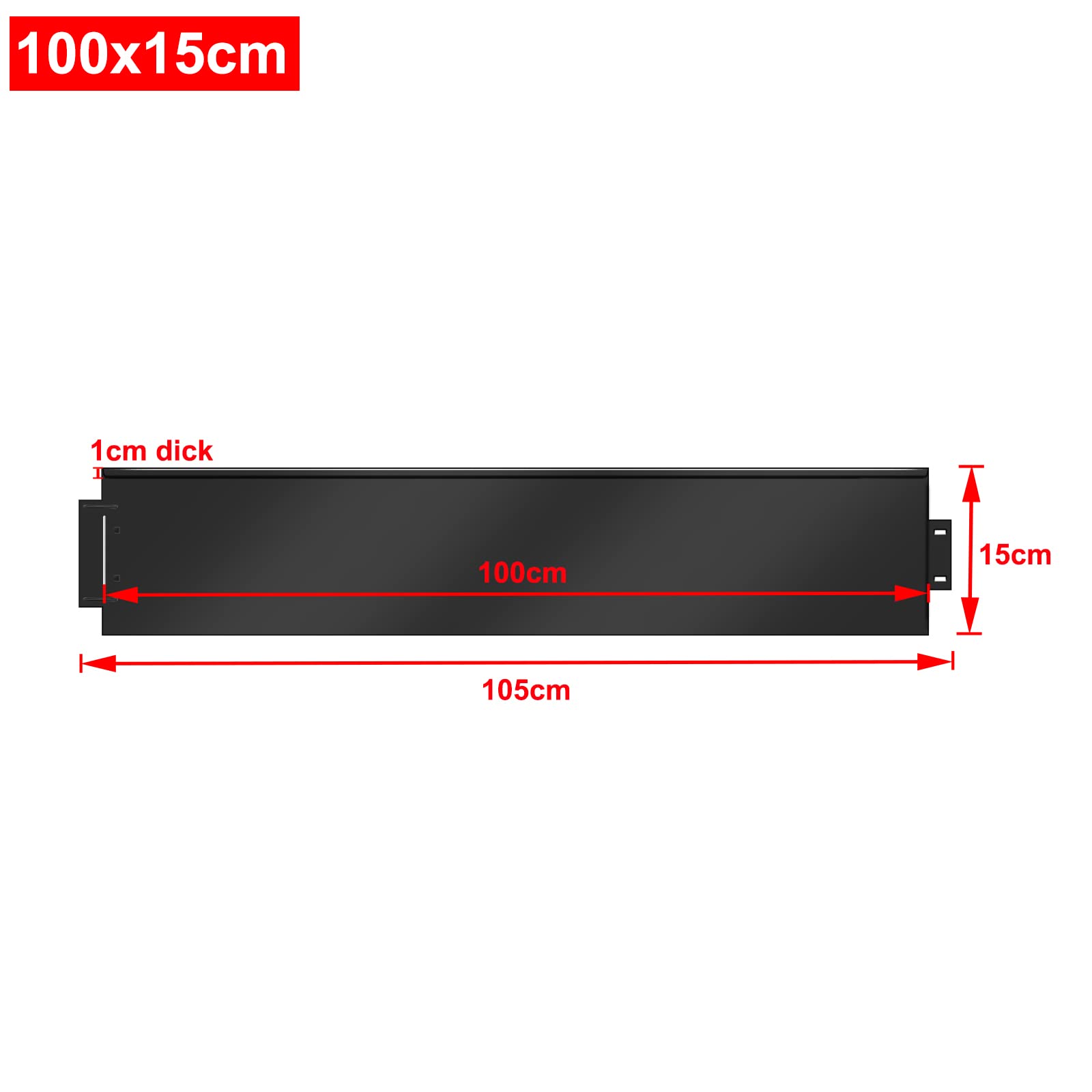 35 m 35 piezas de 100 x 15 cm de metal galvanizado ajustable para jardín, borde afilado y flexible para lacaping flores y camas veterinarias, divisor Ln negro