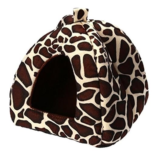 Hosaire Conejo Perro Gato Cama para Mascotas pequeño Animal Grande Snuggle Puppy Suministros Interior Camas Resistentes al Agua Size XL (Estampado de Leopardo)