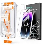 Zuslab 2 Pack Screen Protector for iPhone 14 Pro Max 6.7 Inch Tempered Glass with Easy Auto-Align In