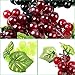 Outgeek Artificial Grapes, Artificial Grapes Mini Grape Clusters Rubber Fake Grape Bundles Decorative Grapes Hanging Ornaments for Vintage Wedding Favor Fruit Wine Decor Faux Fruit Props (9 Pack)
