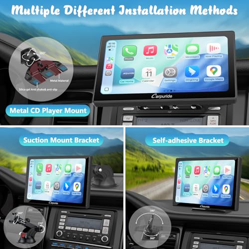 Image of Carpuride W901 Pro 9 inch Wireless CarPlay Android Auto Bluetooth Transmitter