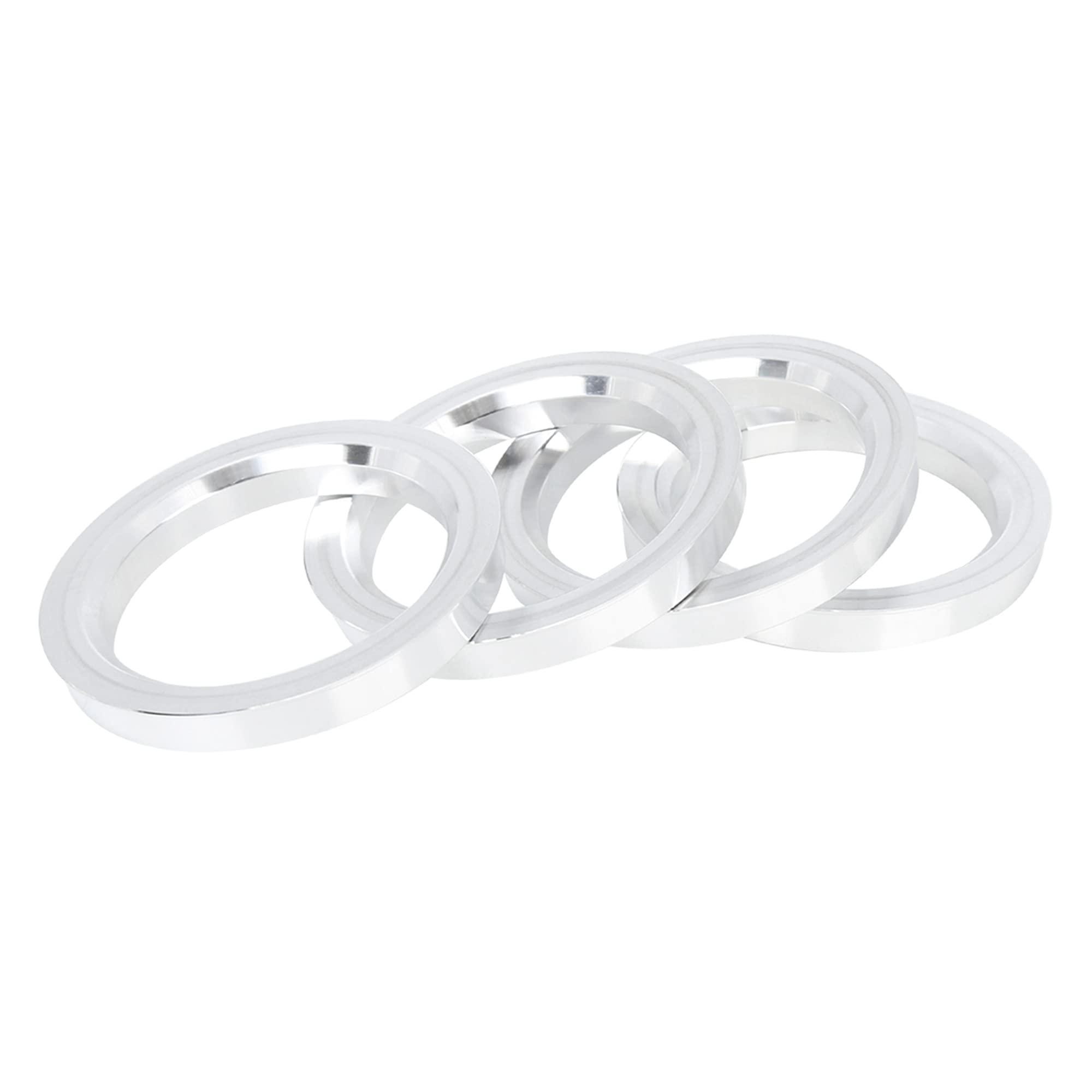 X AUTOHAUX 4X Anneaux De Centrage 73.1-57.1mm Alliage Aluminium Voiture | Profondeur: 10mm, Élimine Les Vibrations, Ajustement Précis, Usinage De Précision, Convient Pour La Plupart Des Véhicules