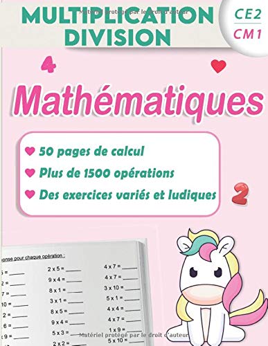 Amazon.in: Buy Multiplication division CE2 CM1: Mathématiques - 50 ...