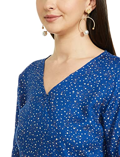 Image of Amazon Brand - Symbol Women's Rayon One Piece Midi Length Wrap Dress (Available in Plus Sizes)