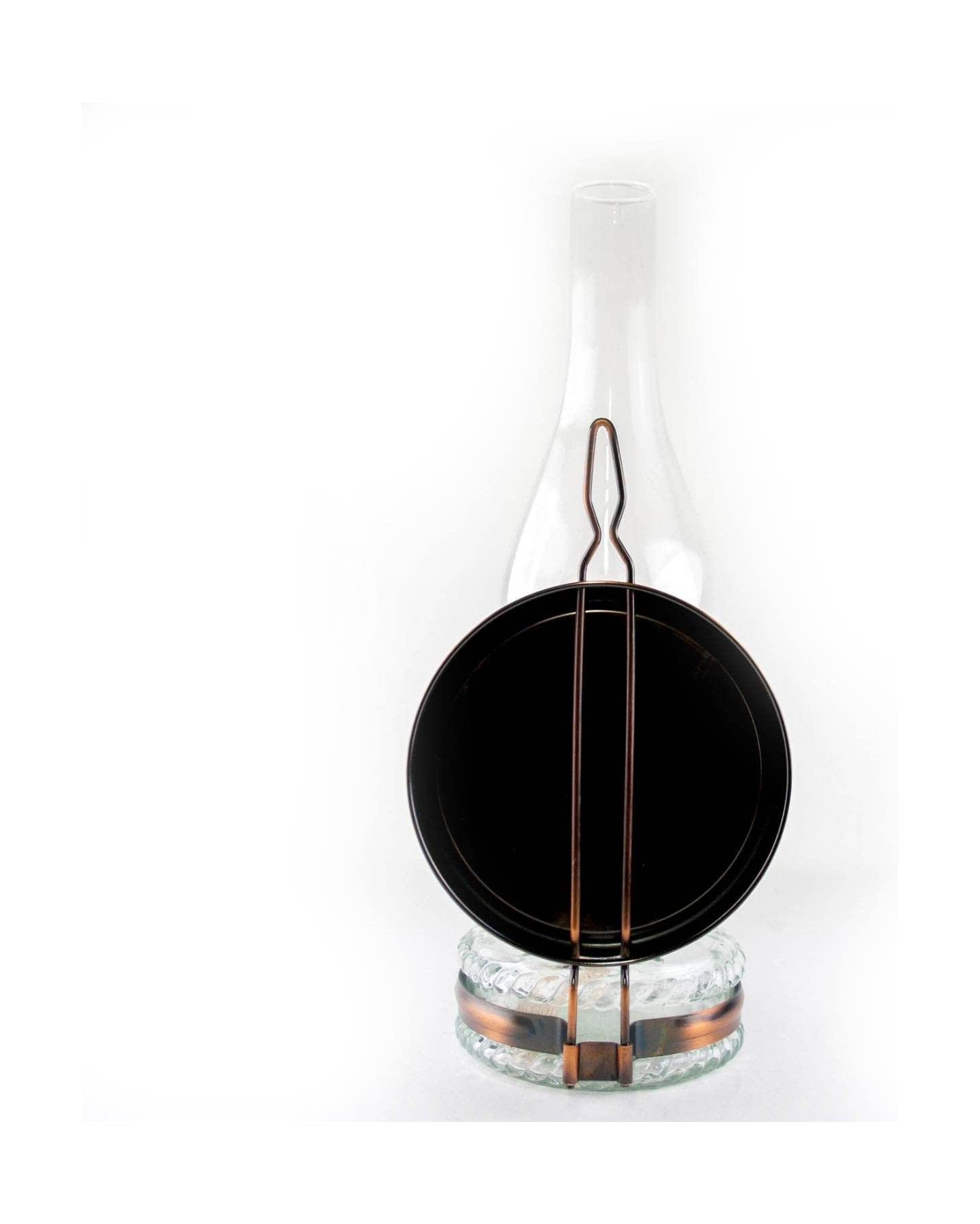Lampa naftowa, 12" z reflektorem, do montażu na ścianie lub biurku, użytku wewnątrz pomieszczeń, w sytuacjach awaryjnych i podczas przerw dostawie prądu, oświetlenie domowe