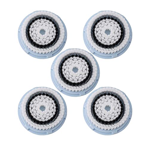 Facial Cleansing Brush Head Replacement, Facial Cleansing Brush Head, For Clogged and Enlarged Pores(2 Blue Sensitive)