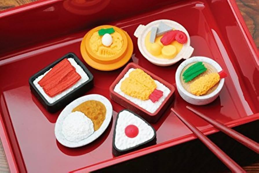 Amazon.co.jp: イワコー おもしろ 消しゴム 食堂 ケシゴム (7個