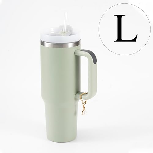 Miniatura 4 de Accesorios de dije de letra para taza Stanley, dije de mango de letra de identificación de acero inoxidable, dije de letra de mango de taza de agua