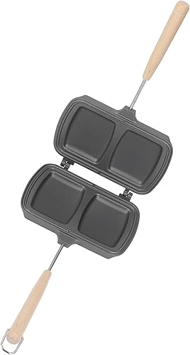 Miniatura 5 de Sartén de doble cara, sartén doble de aluminio antiadherente, máquina de queso a la parrilla, sándwich antiadherente para parrilla, sartén