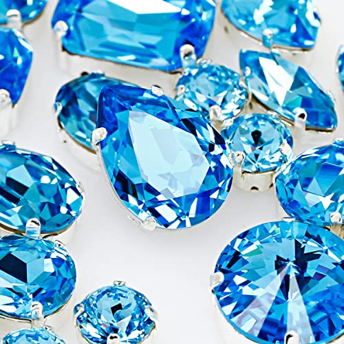 Sew On Rhinestones 82 pcs mixed shapes for crafts