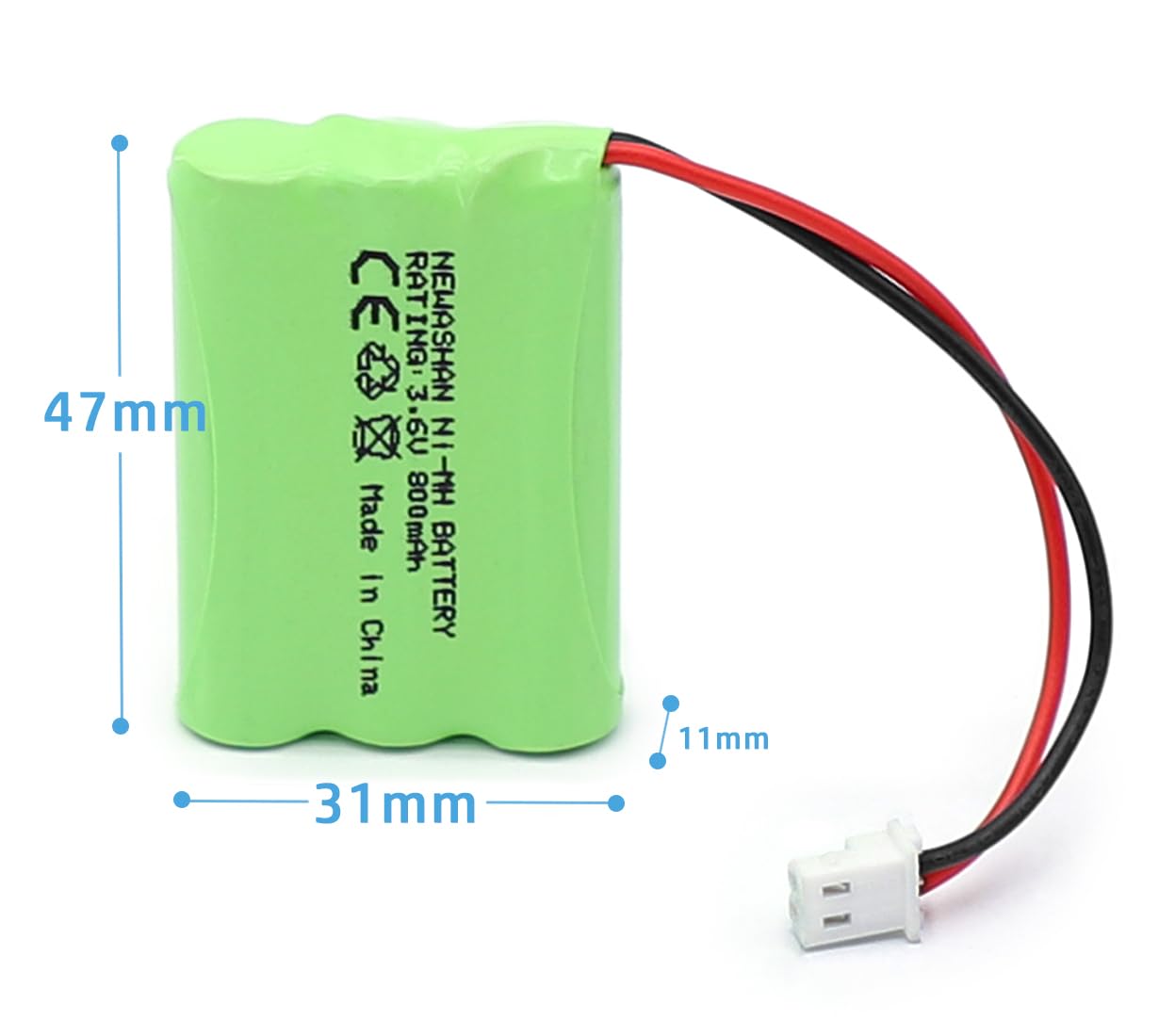 Batterie Babyphone Compatible avec Motorola MBP33S MBP36 MBP36S MBP481 MBP482 MBP483 Vtech BM5463 Surveillance Moniteur bébé 800mAh 3,6V GP80AAAHC3BMX HRMR03 Rechargeable Ni-MH AAA Piles Accu